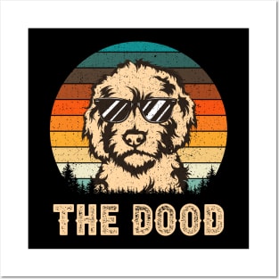 Retro Dood Vintage Goldendoodle Gift Posters and Art